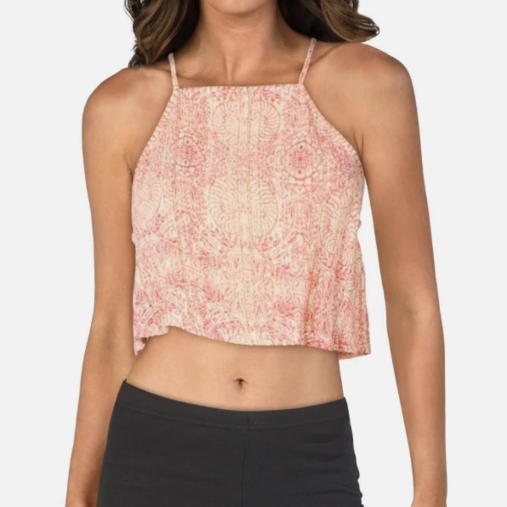 Free People “ wrapped around you “ cropped “ halter top size small
